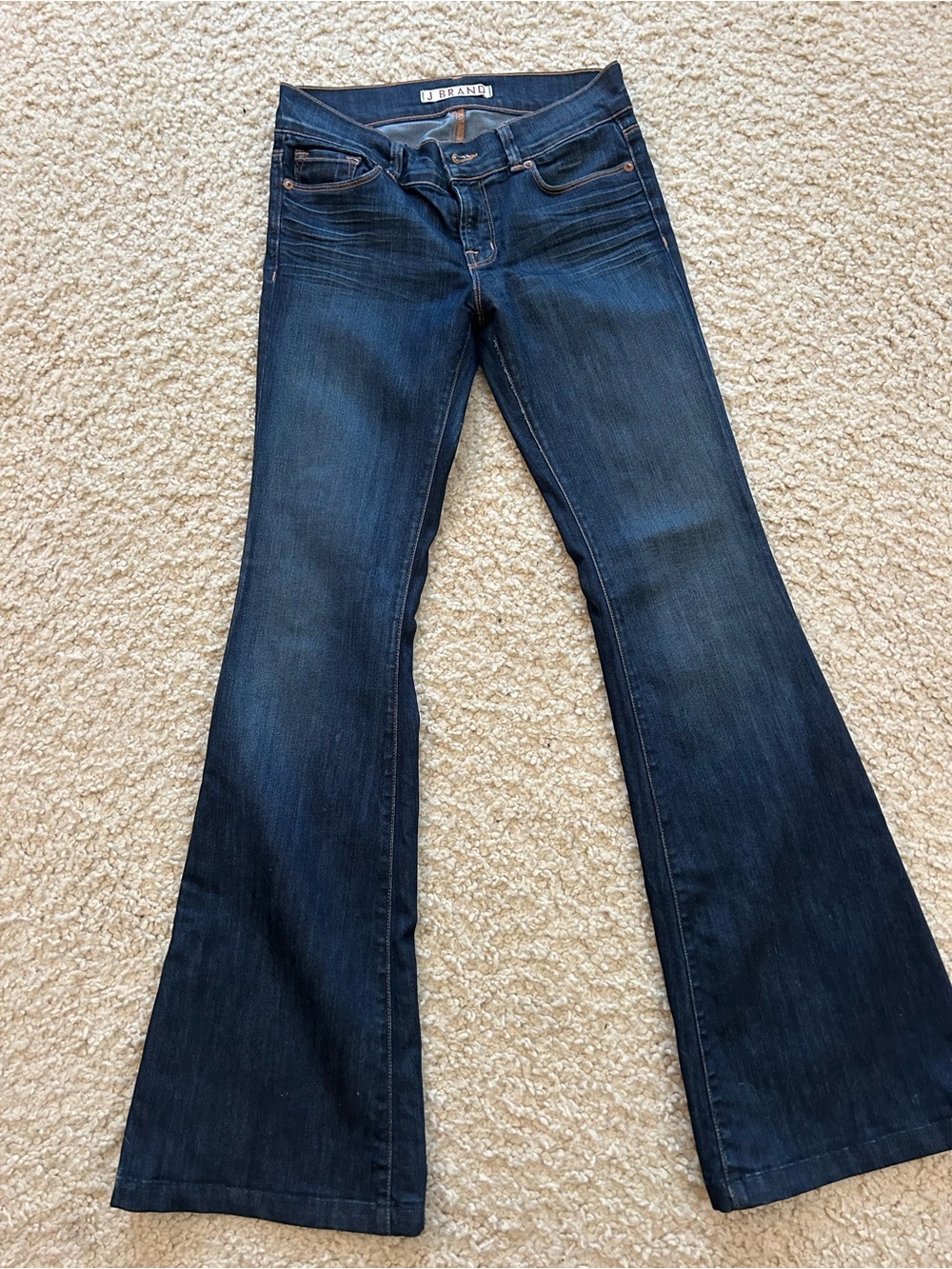 J Brand Dark Blue Flare Jeans
